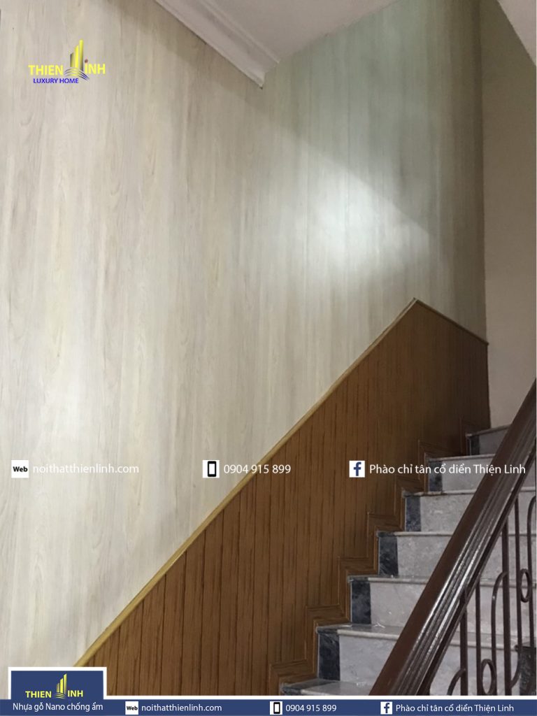 Hình ảnh Nhựa gỗ Nano chống ẩm thi công thực tế mã 3008 (5)