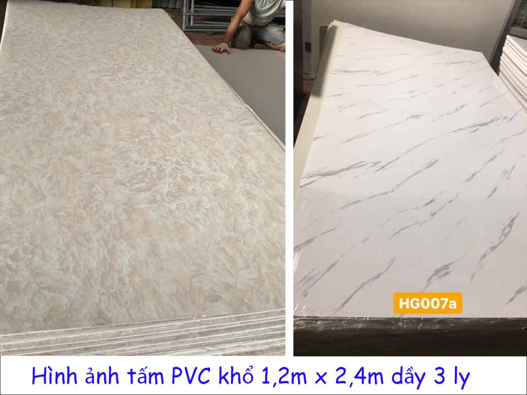 Hình ảnh tấm PVC khổ 1,2m x 2,4m dầy 3 ly