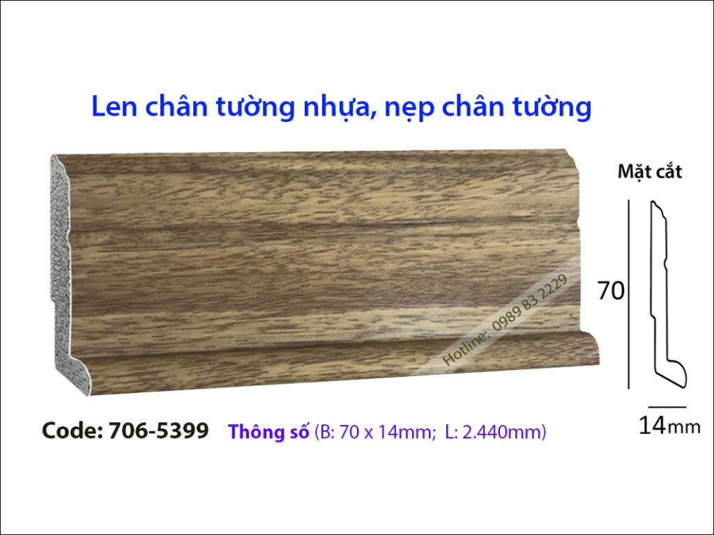 Len chân tường nhựa, nẹp chân tường 706-5399