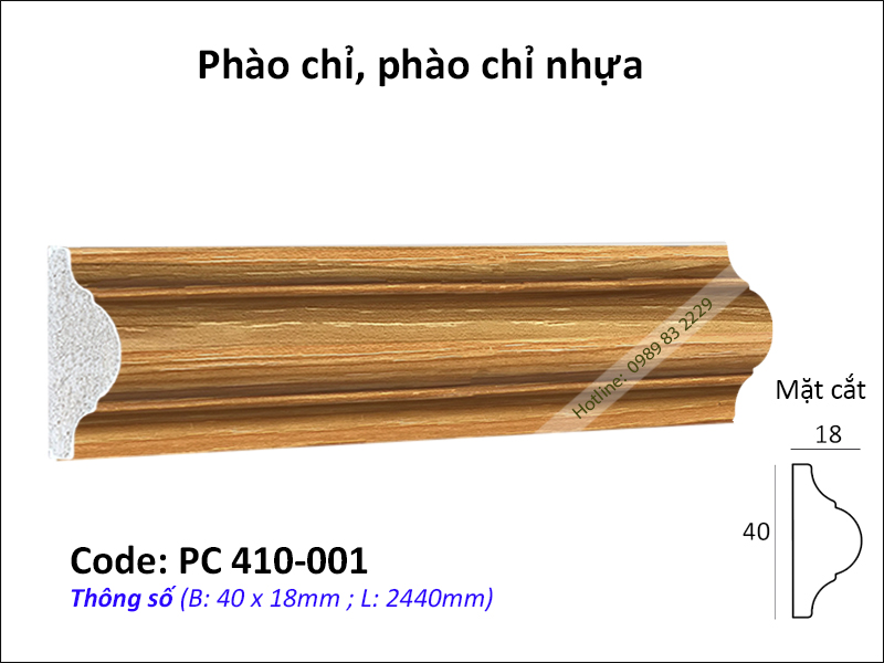 phào chỉ vân gỗ màu sồi Mỹ