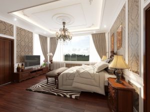 phào chì phòng ngủ