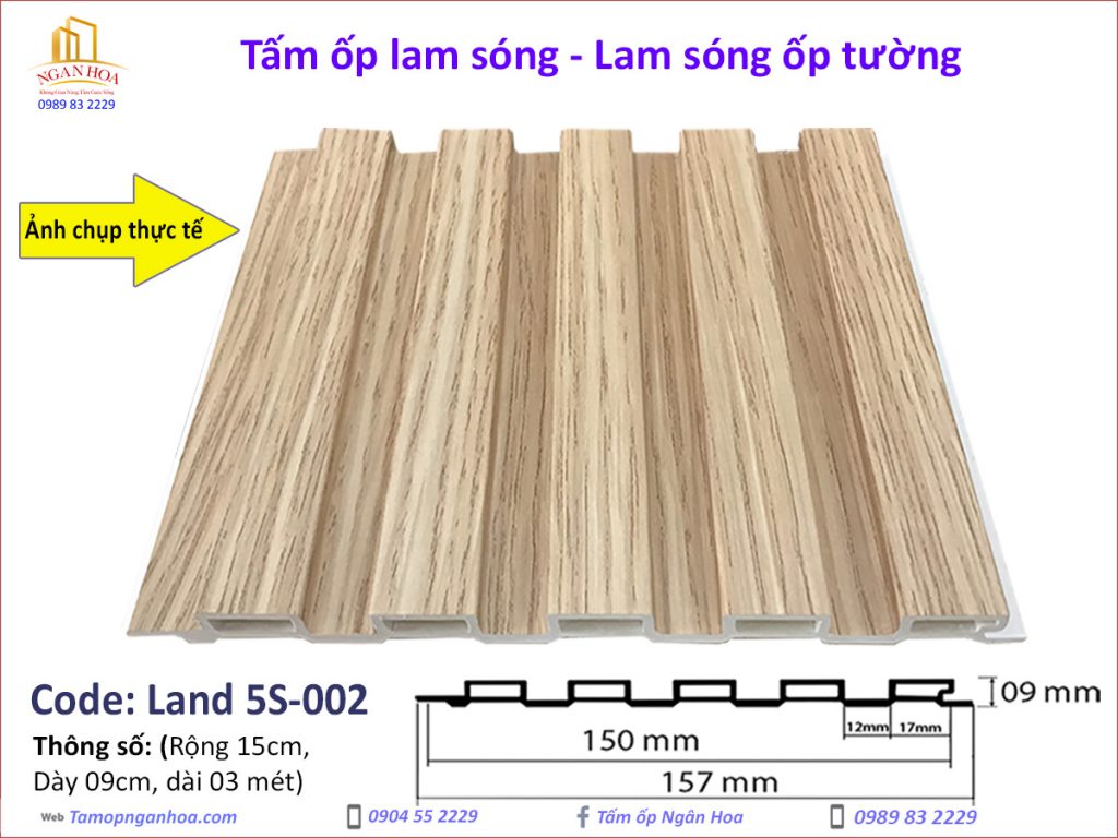 Tấm ốp lam sóng Land 5S-002