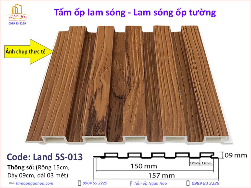 Tấm ốp lam sóng Land 5S-013