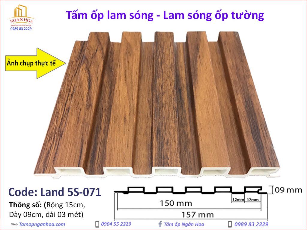 Tấm ốp lam sóng Land 5S-071
