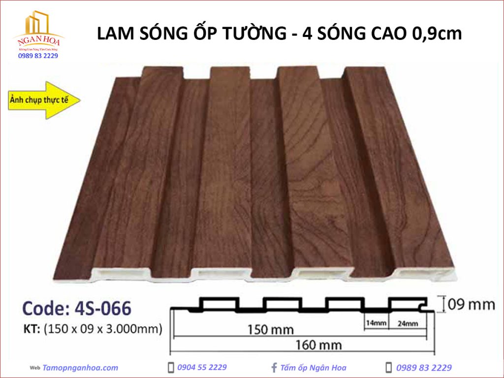 Lam sóng ốp tường Land 4S-066