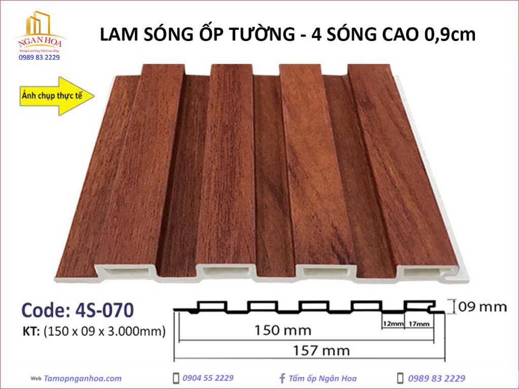 Lam sóng ốp tường Land 4S-070