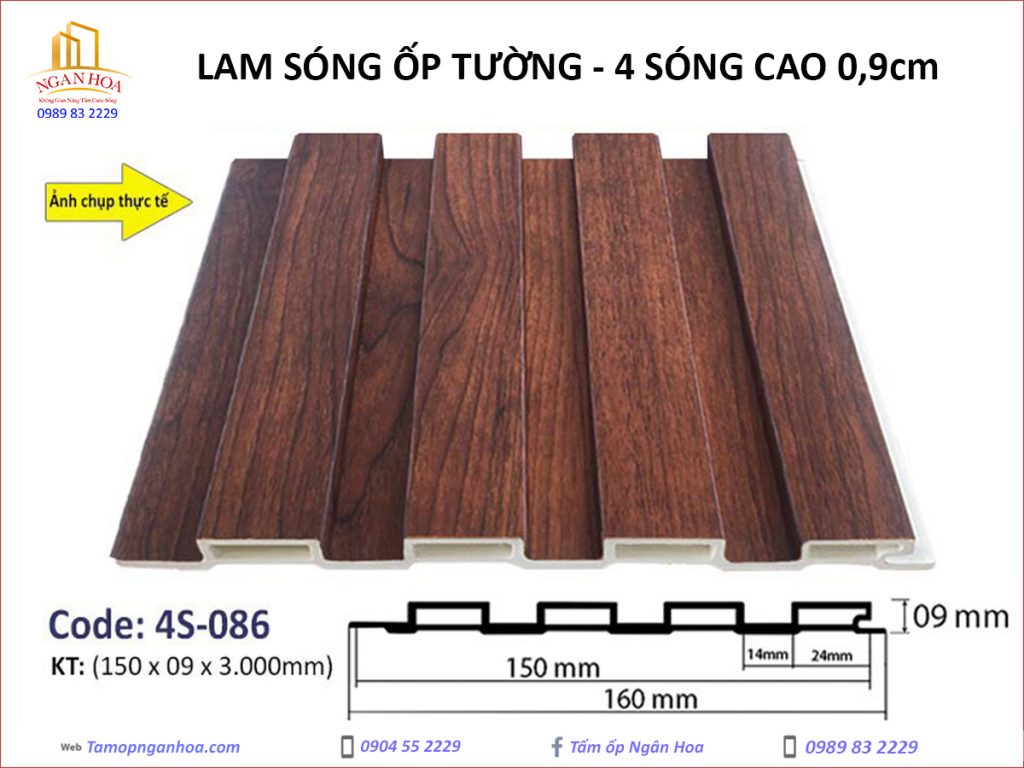 Lam sóng ốp tường Land 4S-086
