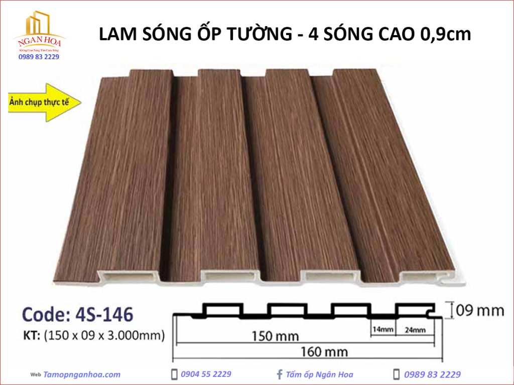 Lam sóng ốp tường Land 4S-146