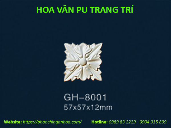 Hoa văn PU trang trí GH-8001