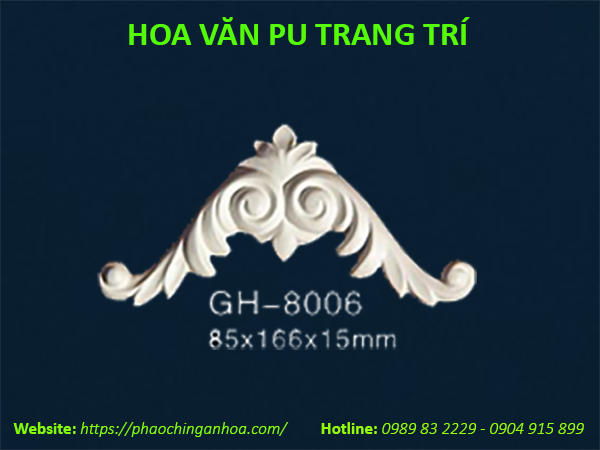 Hoa văn PU trang trí GH-8006