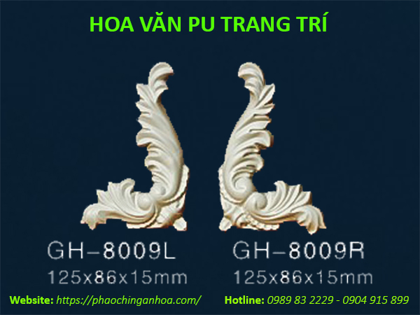 Hoa văn PU trang trí GH-8009L