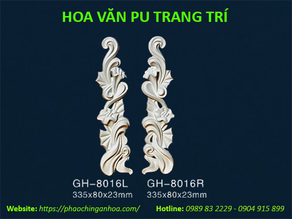 Hoa văn PU trang trí GH-8016