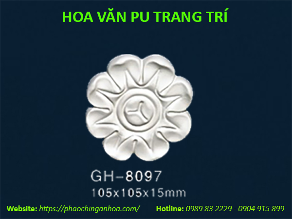 Hoa văn PU trang trí GH-8097