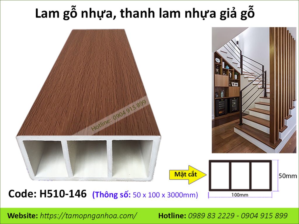 Lam gỗ nhựa H510-146