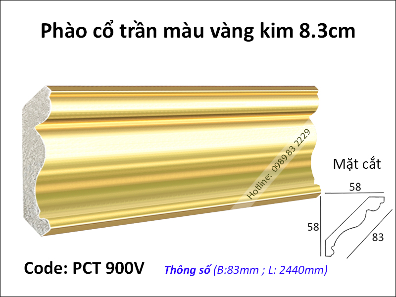 Phào cổ trần PCT 900V