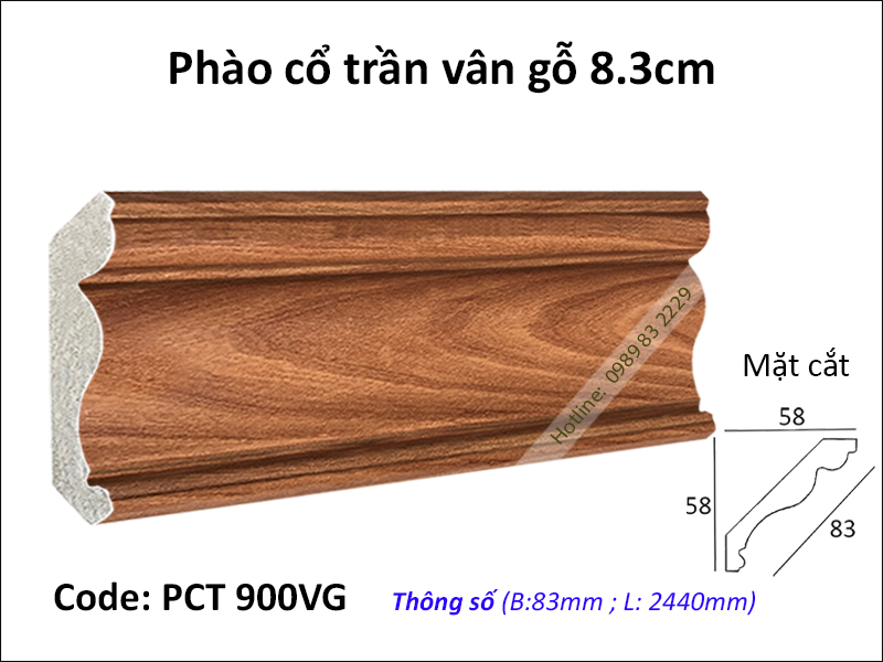 Phào cổ trần PCT 900VG