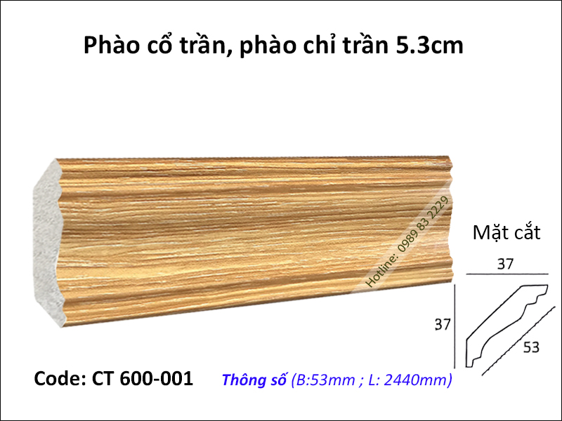 Phào cổ trần, phào trần CT600-001
