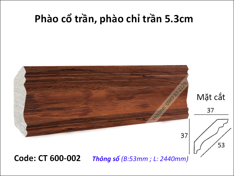 Phào cổ trần, phào trần CT600-002