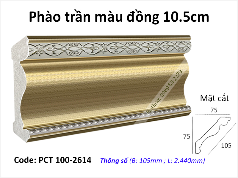 Phào trần PCT 100-2614