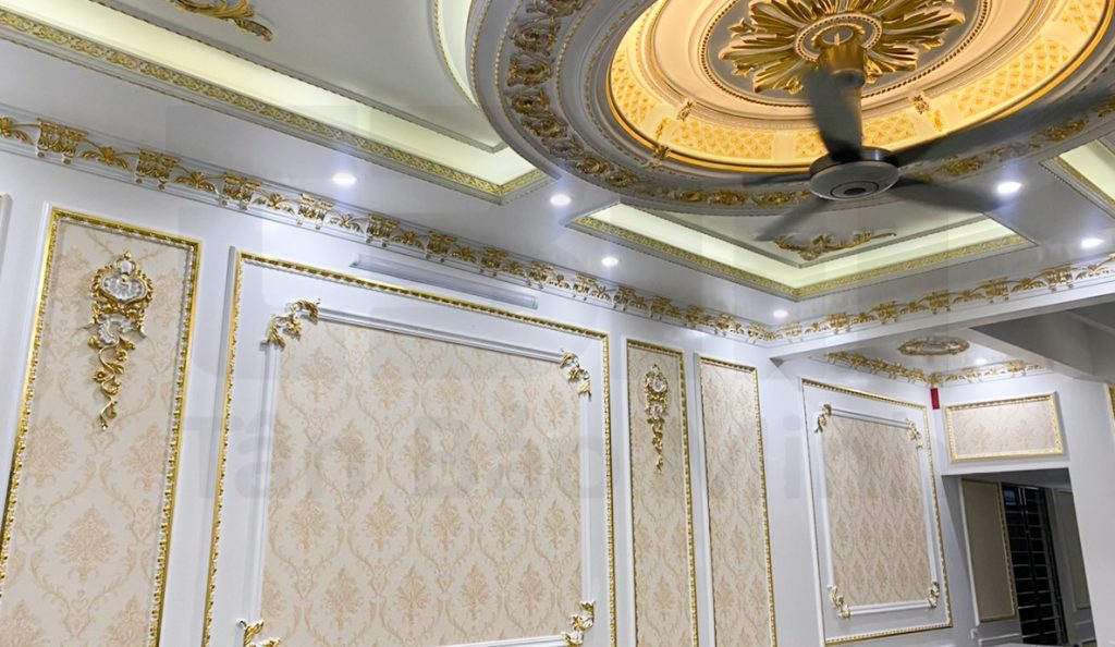 phào chỉ cột vuông